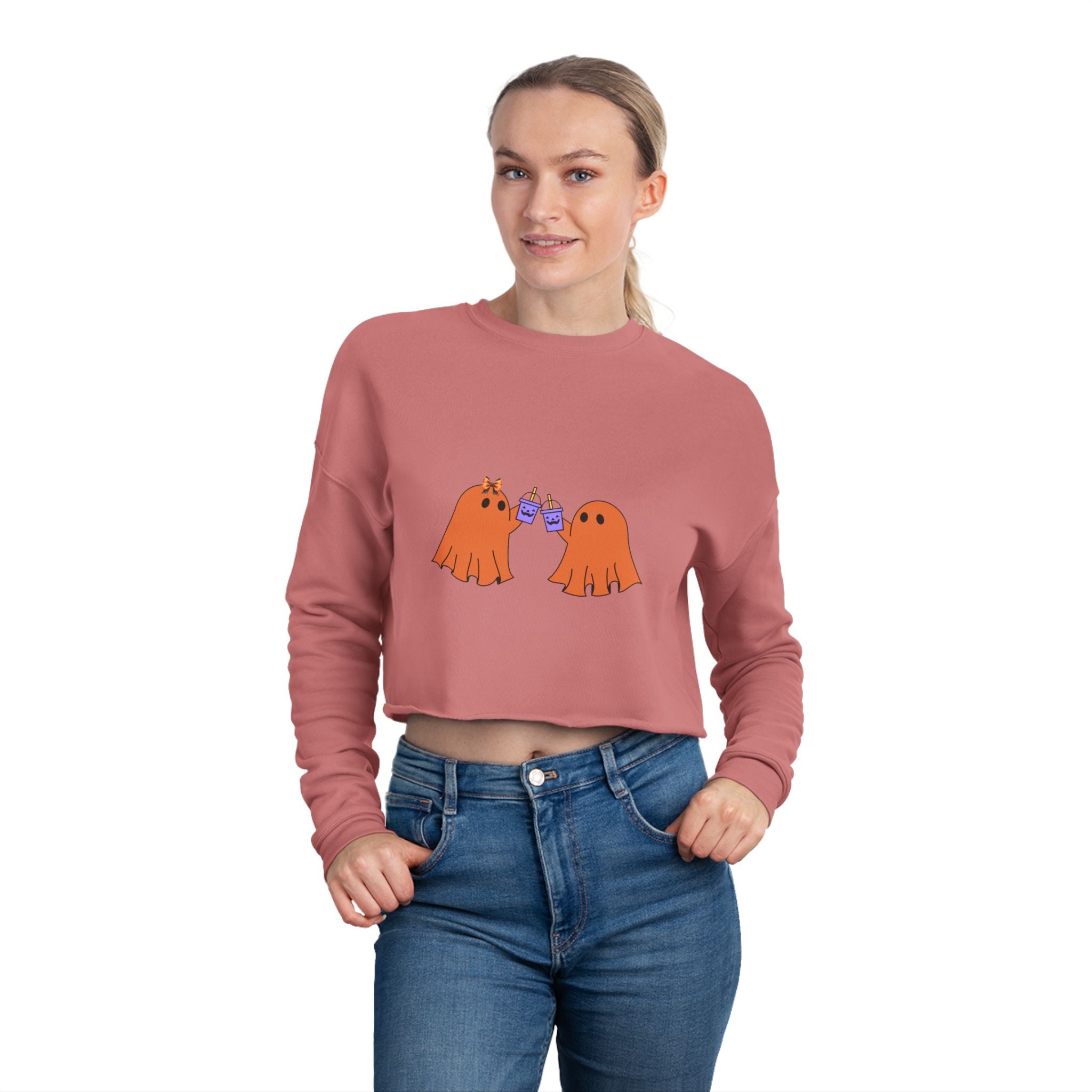 Cropped Sweatshirt Halloween Vibes