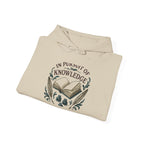 Knowledge Seeker Hoodie — "In Pursuit of Knowledge" Book Lover Sweatshirt