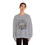 In Pursuit of Knowledge Crewneck Sweatshirt — Book Lover Vintage Study Design