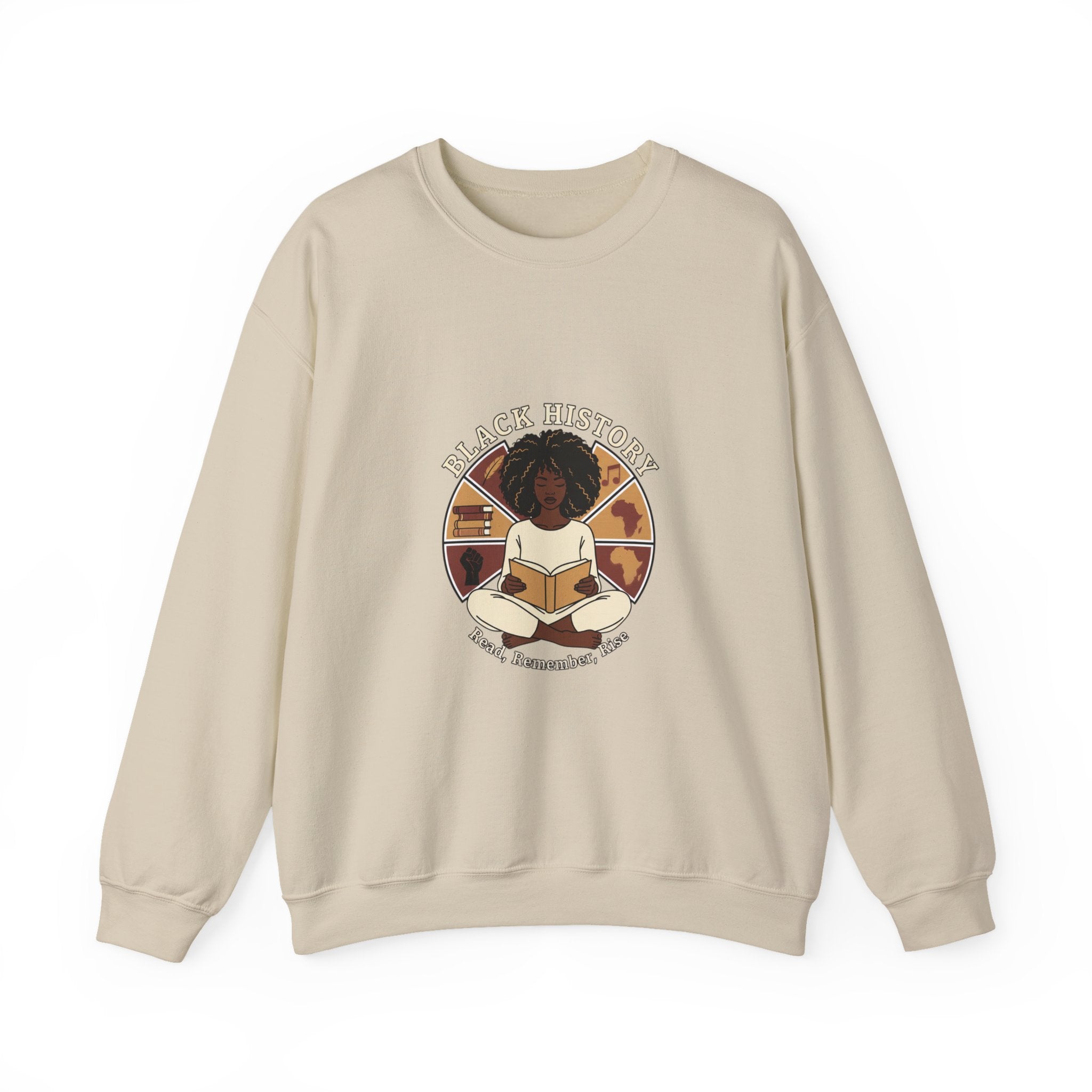 Black History Reader Crewneck Sweatshirt | book lover design, library aesthetic