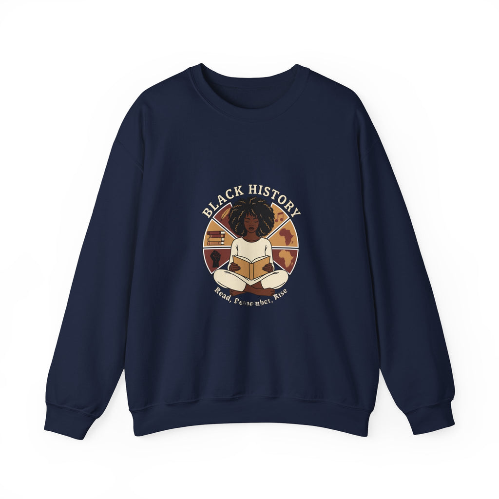 Black History Reader Crewneck Sweatshirt | book lover design, library aesthetic
