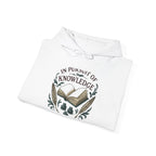Knowledge Seeker Hoodie — "In Pursuit of Knowledge" Book Lover Sweatshirt