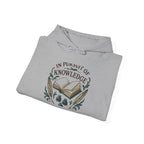 Knowledge Seeker Hoodie — "In Pursuit of Knowledge" Book Lover Sweatshirt