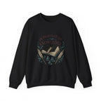 In Pursuit of Knowledge Crewneck Sweatshirt — Book Lover Vintage Study Design