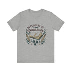 In Pursuit of Knowledge T-Shirt — Vintage Book & Quill Learning Tee