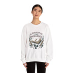 In Pursuit of Knowledge Crewneck Sweatshirt — Book Lover Vintage Study Design