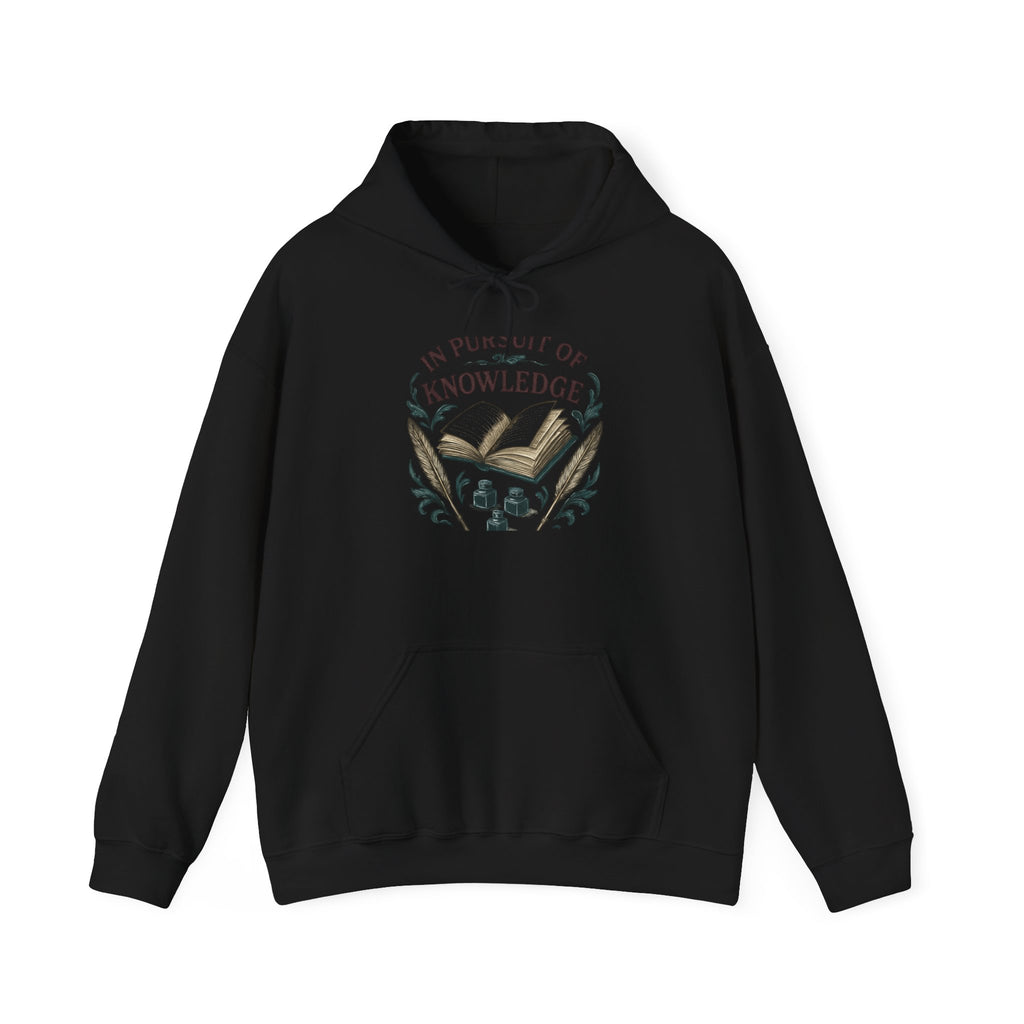 Knowledge Seeker Hoodie — "In Pursuit of Knowledge" Book Lover Sweatshirt