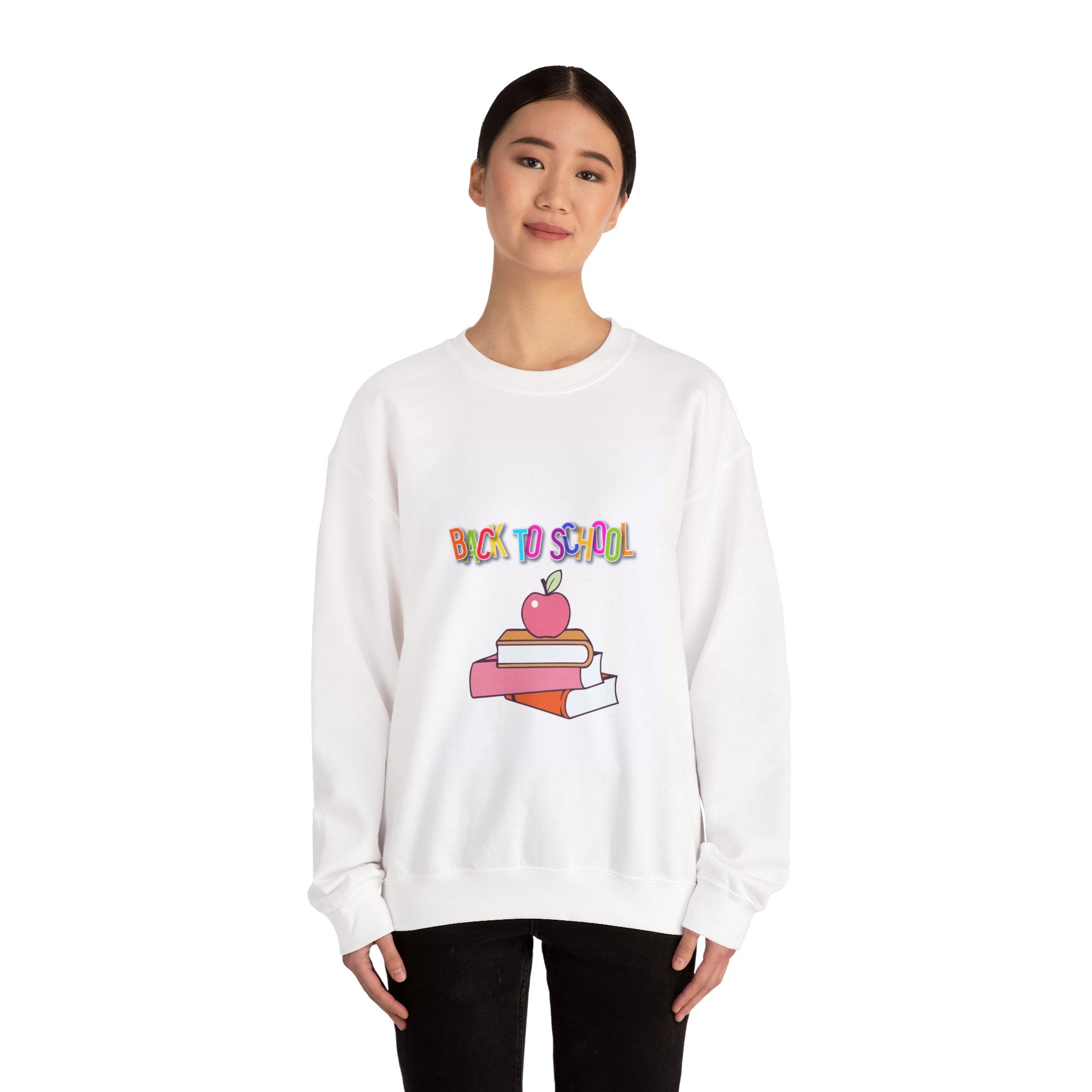 Back to School Crewneck Sweatshirt, Unisex Sweatshirt, Cozy Fall Apparel, Teacher Gift, Student Essentials, Cute School Gear