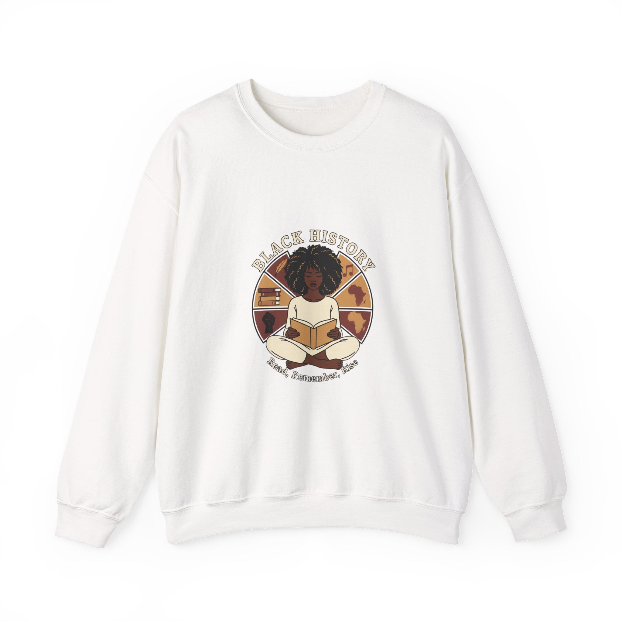 Black History Reader Crewneck Sweatshirt | book lover design, library aesthetic