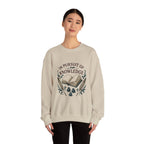 In Pursuit of Knowledge Crewneck Sweatshirt — Book Lover Vintage Study Design