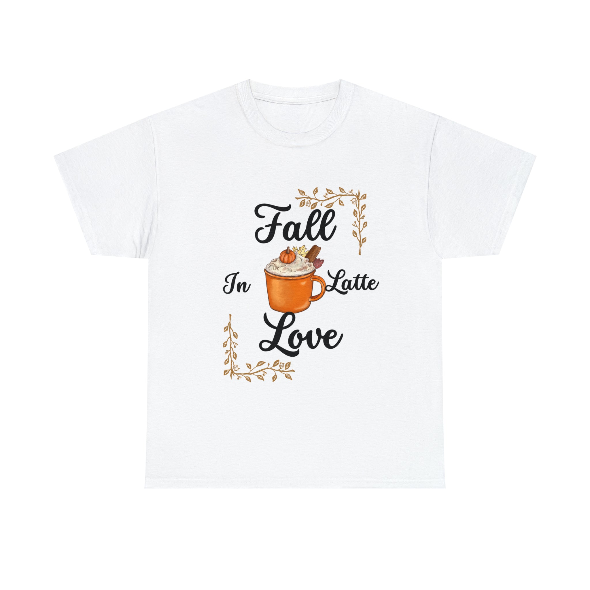 Fall in Latte Love Unisex Heavy Cotton Tee
