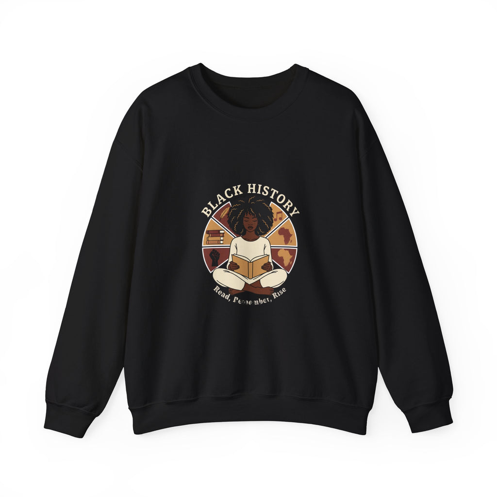 Black History Reader Crewneck Sweatshirt | book lover design, library aesthetic