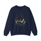 In Pursuit of Knowledge Crewneck Sweatshirt — Book Lover Vintage Study Design
