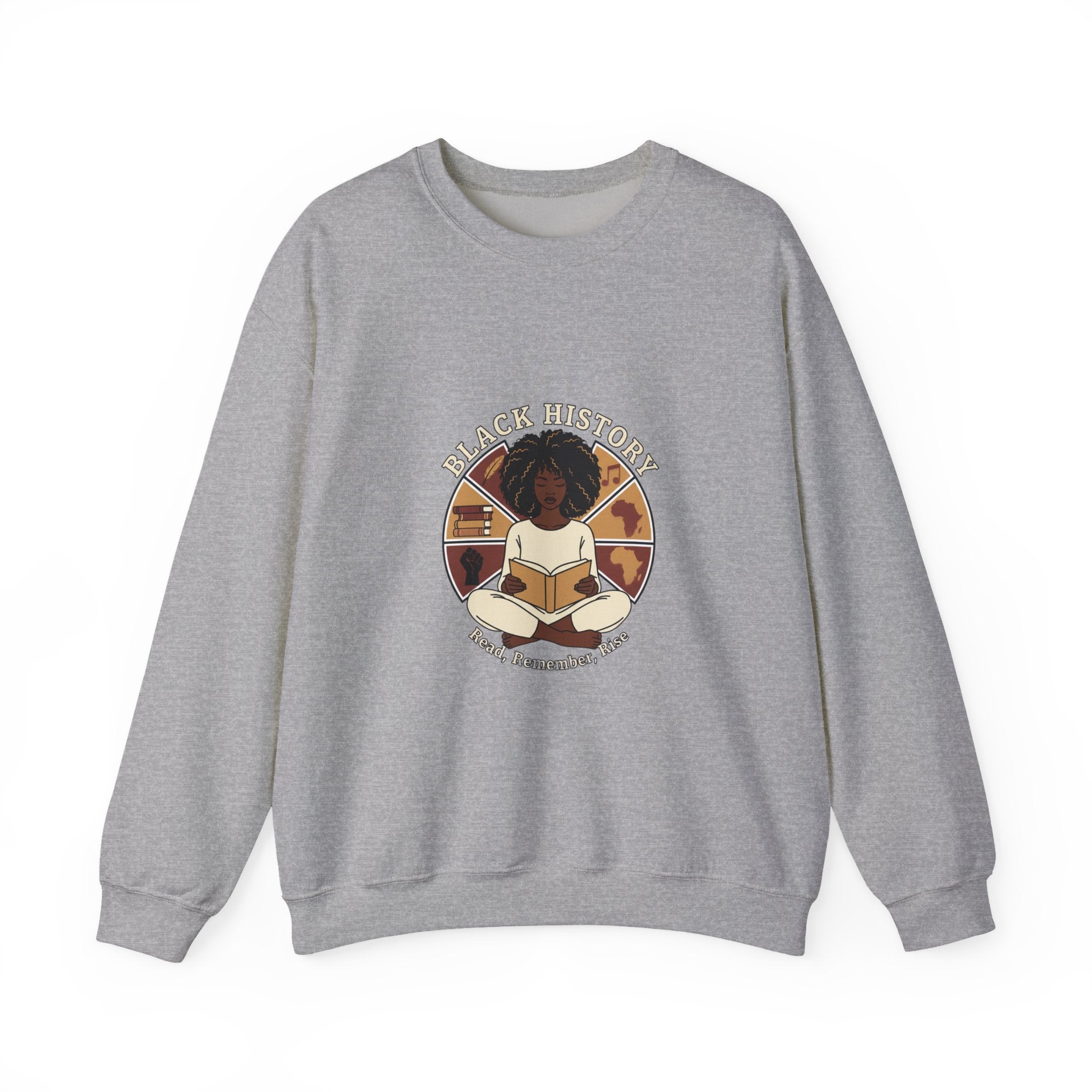Black History Reader Crewneck Sweatshirt | book lover design, library aesthetic