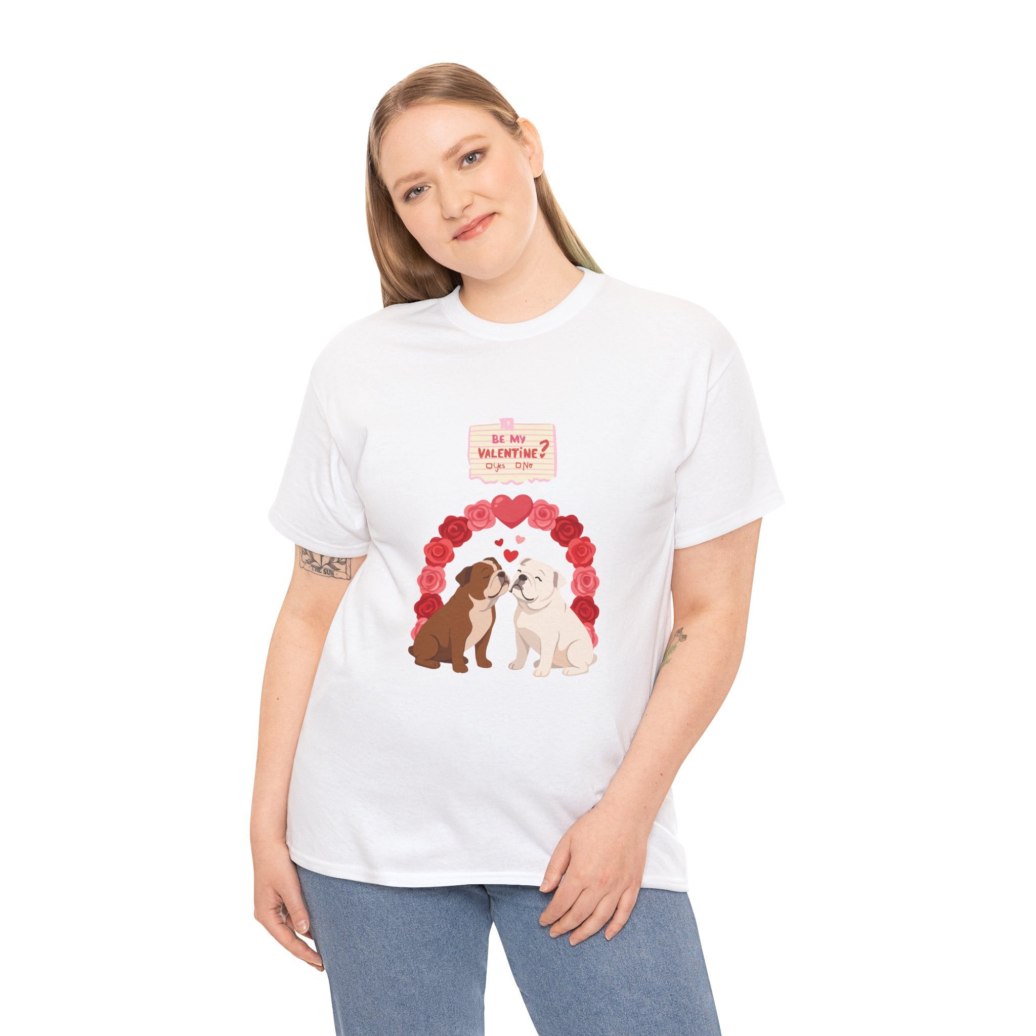 Valentine Puppy Kiss T‑Shirt